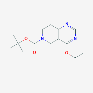 molecular formula C15H23N3O3 B13950830 tert-Butyl 4-isopropoxy-7,8-dihydropyrido[4,3-d]pyrimidine-6(5H)-carboxylate 