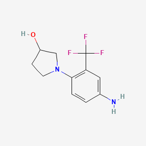 1-[4-Amino-2-(trifluoromethyl)phenyl]-3-pyrrolidinol