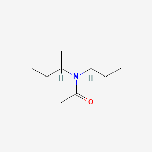molecular formula C10H21NO B13950889 Acetamide, N,N-bis(1-methylpropyl)- CAS No. 57233-37-1