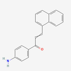 2-Propen-1-one, 1-(4-aminophenyl)-3-(1-naphthalenyl)-