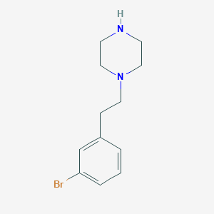 molecular formula C12H17BrN2 B1395094 1-[2-(3-Bromophenyl)ethyl]piperazine CAS No. 1220039-58-6