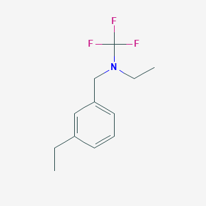 molecular formula C12H16F3N B13950950 N-(3-ethylbenzyl)-N-(trifluoromethyl)ethanamine 