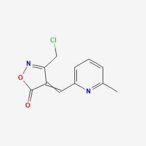 (4E)-3-(Chloromethyl)-4-[(6-methylpyridin-2-YL)-methylene]isoxazol-5(4H)-one