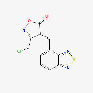 4-(2,1,3-Benzothiadiazol-4-ylmethylidene)-3-(chloromethyl)-1,2-oxazol-5-one