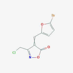 4-[(5-Bromofuran-2-YL)methylidene]-3-(chloromethyl)-1,2-oxazol-5-one