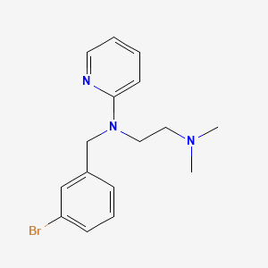 molecular formula C16H20BrN3 B13951003 Pyridine, 2-((m-bromobenzyl)(2-(dimethylamino)ethyl)amino)- CAS No. 51384-98-6