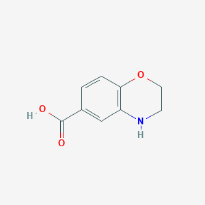 molecular formula C9H9NO3 B1395101 3,4-dihydro-2H-1,4-benzoxazine-6-carboxylic acid CAS No. 918789-44-3