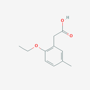 molecular formula C11H14O3 B13951016 2-Ethoxy-5-methylbenzeneacetic acid CAS No. 383133-92-4