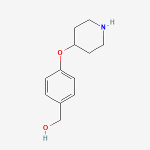 [4-(Piperidin-4-yloxy)-phenyl]-methanol