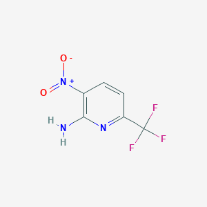 molecular formula C6H4F3N3O2 B1395103 3-Nitro-6-(trifluoromethyl)pyridin-2-amine CAS No. 893444-21-8