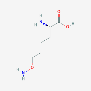 molecular formula C6H14N2O3 B13951034 (2S)-2-amino-6-aminooxyhexanoic acid CAS No. 335341-56-5