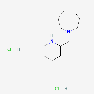 molecular formula C12H26Cl2N2 B1395107 1-(2-Piperidinylmethyl)azepane dihydrochloride CAS No. 1219960-55-0