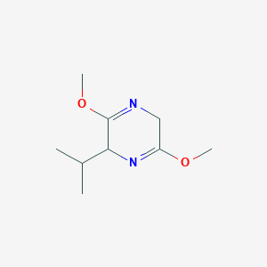 molecular formula C9H16N2O2 B139511 2-isopropyl-3,6-dimethoxy-2,5-dihydropyrazine CAS No. 148403-14-9