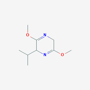 molecular formula C9H16N2O2 B139511 3,6-Dimethoxy-2-(propan-2-yl)-2,5-dihydropyrazine CAS No. 148403-14-9