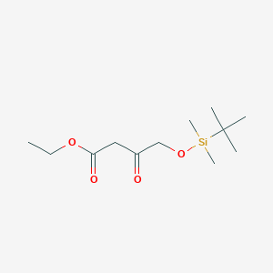 molecular formula C12H24O4Si B1395111 Ethyl 4-((tert-butyldimethylsilyl)oxy)-3-oxobutanoate CAS No. 1341195-54-7