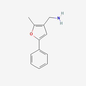 (2-Methyl-5-phenylfuran-3-YL)methanamine