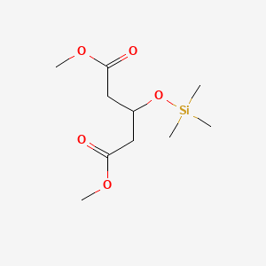 molecular formula C10H20O5Si B13951183 Dimethyl 3-[(trimethylsilyl)oxy]pentanedioate CAS No. 55590-89-1