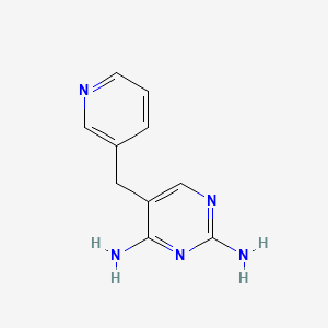 molecular formula C10H11N5 B13951185 Pyrimidine, 2,4-diamino-5-(3-pyridylmethyl)- CAS No. 52606-04-9