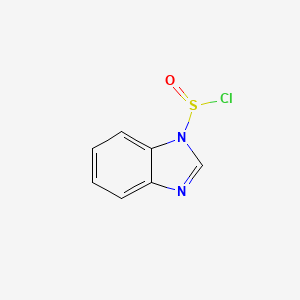 molecular formula C7H5ClN2OS B13951204 1H-Benzimidazole-1-sulfinylchloride CAS No. 76113-66-1