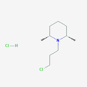 molecular formula C10H21Cl2N B13951223 cis-1-(3-Chloropropyl)-2,6-dimethyl-piperidin hydrochloride CAS No. 63645-17-0