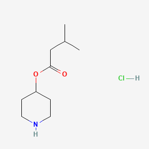 molecular formula C10H20ClNO2 B1395124 4-Piperidinyl 3-methylbutanoate hydrochloride CAS No. 1219967-97-1