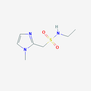 molecular formula C7H13N3O2S B13951241 N-ethyl-1-(1-methyl-1H-imidazol-2-yl)methanesulfonamide 