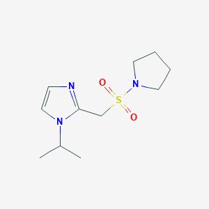 molecular formula C11H19N3O2S B13951242 1-isopropyl-2-((pyrrolidin-1-ylsulfonyl)methyl)-1H-imidazole 