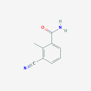 molecular formula C9H8N2O B13951284 3-Cyano-2-methylbenzamide CAS No. 212374-14-6