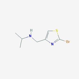 molecular formula C7H11BrN2S B13951296 N-((2-bromothiazol-4-yl)methyl)propan-2-amine 