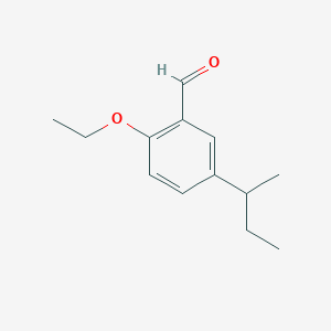 molecular formula C13H18O2 B1395135 5-(仲丁基)-2-乙氧基苯甲醛 CAS No. 883514-77-0