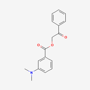 molecular formula C17H17NO3 B13951358 Phenacyl 3-(dimethylamino)benzoate CAS No. 55153-17-8
