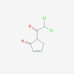 molecular formula C7H6Cl2O2 B13951363 5-(Dichloroacetyl)cyclopent-2-en-1-one CAS No. 76430-32-5