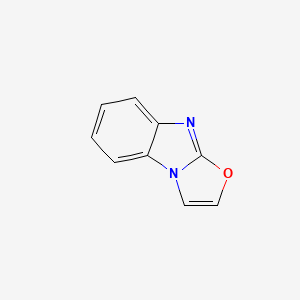 molecular formula C9H6N2O B13951385 [1,3]Oxazolo[3,2-a]benzimidazole CAS No. 55209-86-4