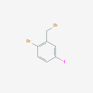 molecular formula C7H5Br2I B1395140 1-Bromo-2-(bromomethyl)-4-iodobenzene CAS No. 289617-98-7