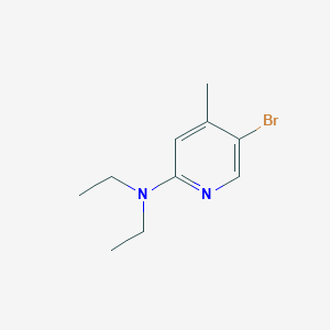 molecular formula C10H15BrN2 B1395145 5-bromo-N,N-diethyl-4-methylpyridin-2-amine CAS No. 1220027-63-3