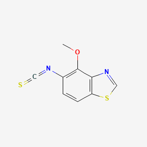 molecular formula C9H6N2OS2 B13951468 5-Isothiocyanato-4-methoxy-1,3-benzothiazole CAS No. 208458-63-3
