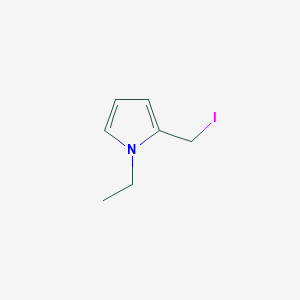 molecular formula C7H10IN B13951476 1-ethyl-2-(iodomethyl)-1H-pyrrole 