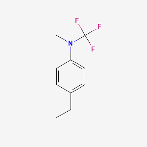 molecular formula C10H12F3N B13951484 4-ethyl-N-methyl-N-(trifluoromethyl)aniline 