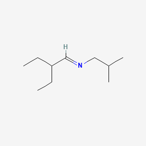 molecular formula C10H21N B13951497 1-Propanamine, N-(2-ethylbutylidene)-2-methyl- CAS No. 61385-78-2