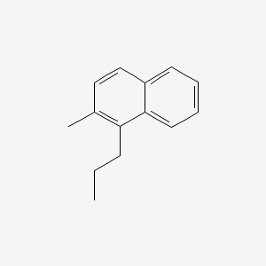 molecular formula C14H16 B13951539 2-Methyl-1-propylnaphthalene CAS No. 54774-89-9