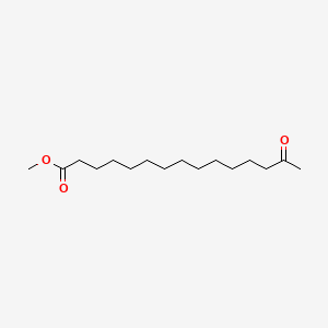 molecular formula C16H30O3 B13951541 Methyl 14-oxopentadecanoate CAS No. 54889-71-3