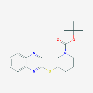 molecular formula C18H23N3O2S B13951572 3-(Quinoxalin-2-ylsulfanyl)-piperidine-1-carboxylic acid tert-butyl ester 