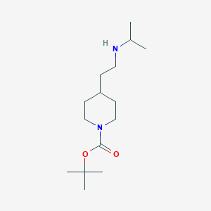 molecular formula C15H30N2O2 B13951607 tert-Butyl 4-(2-(isopropylamino)ethyl)piperidine-1-carboxylate 
