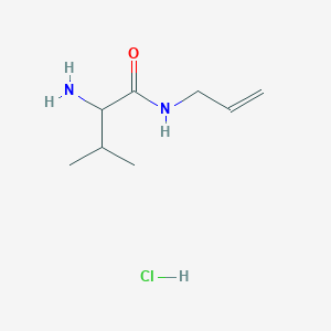 molecular formula C8H17ClN2O B1395162 N-Allyl-2-amino-3-methylbutanamide hydrochloride CAS No. 1246172-88-2