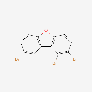 molecular formula C12H5Br3O B13951631 1,2,8-Tribromodibenzofuran CAS No. 84761-81-9