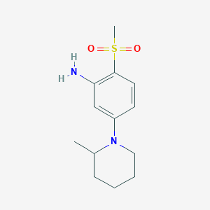 5-(2-Methyl-1-piperidinyl)-2-(methylsulfonyl)-phenylamine
