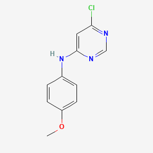 molecular formula C11H10ClN3O B1395166 6-chloro-N-(4-methoxyphenyl)pyrimidin-4-amine CAS No. 915118-70-6
