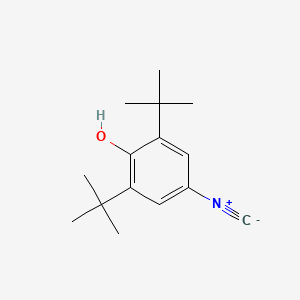 molecular formula C15H21NO B13951662 2,6-Di-tert-butyl-4-isocyanophenol CAS No. 20600-84-4