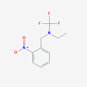 molecular formula C10H11F3N2O2 B13951665 N-(2-nitrobenzyl)-N-(trifluoromethyl)ethanamine 