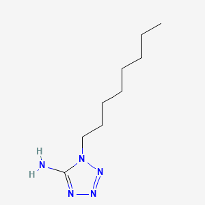 molecular formula C9H19N5 B13951669 1H-Tetrazol-5-amine, 1-octyl- CAS No. 62654-16-4